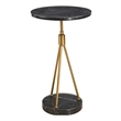 Uttermost Rosston Black Marble Accent Table