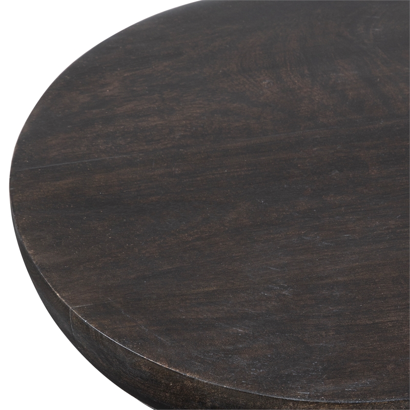 Uttermost Gambit Hourglass Accent Table in Black