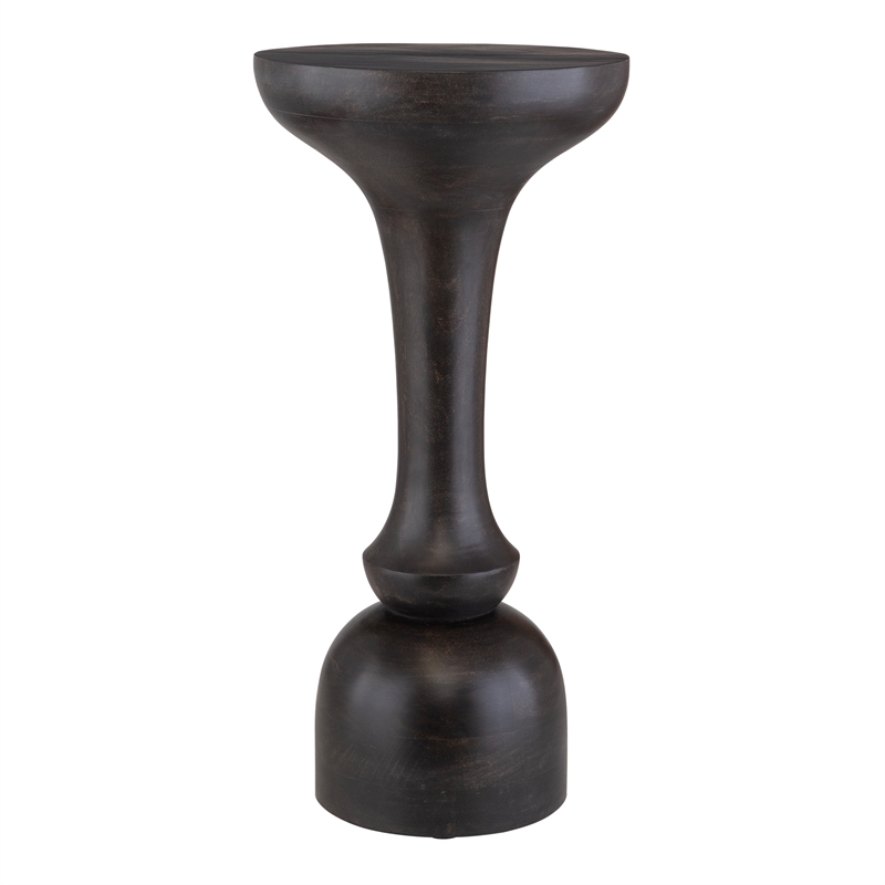 Uttermost Gambit Hourglass Accent Table in Black