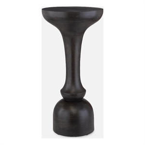 Uttermost Gambit Hourglass Accent Table in Black