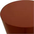 Uttermost Hepler Gloss Terracotta Drink Table in Brown