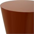 Uttermost Hepler Gloss Terracotta Drink Table in Brown