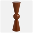 Uttermost Hepler Gloss Terracotta Drink Table in Brown