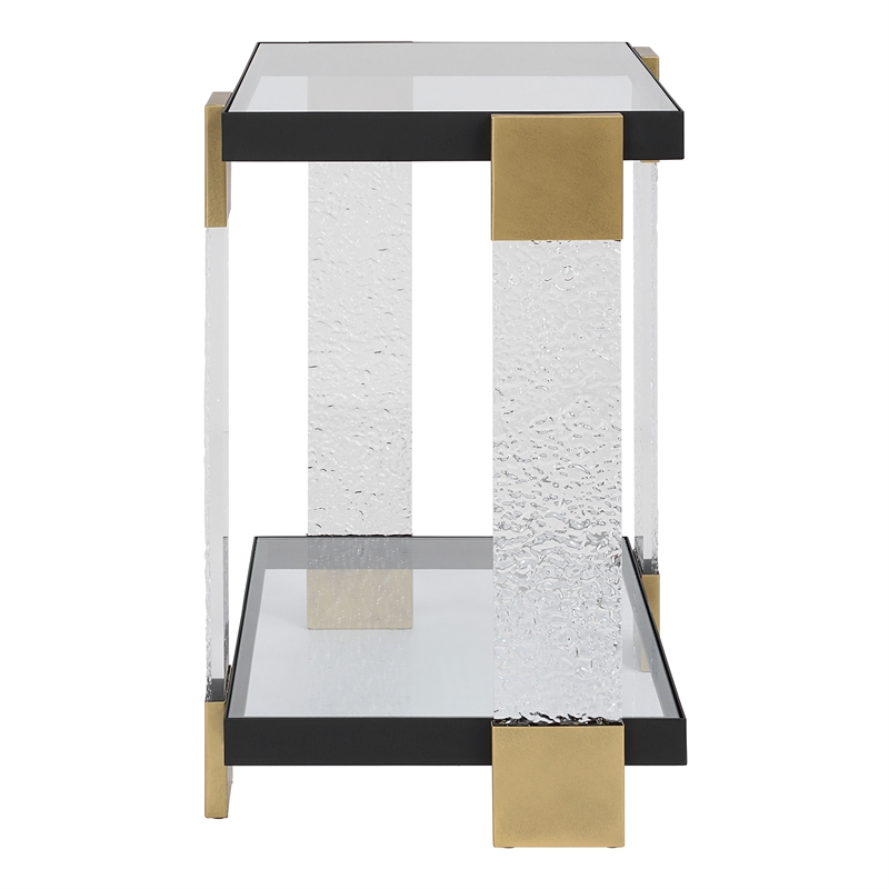Uttermost Bendena Modern Side Table in Multi-Color