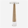Uttermost Niari Travertine Drink Table in Brown