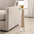 Uttermost Niari Travertine Drink Table in Brown