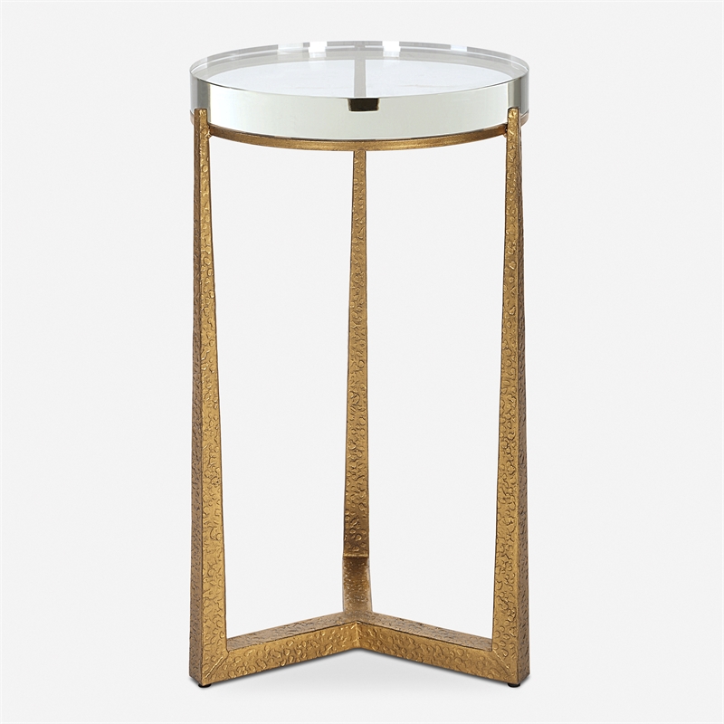 Uttermost Midas Antique Gold Accent Table