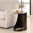 Uttermost Welling Modern Metal Side Table in Chocolate