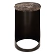 Uttermost Welling Modern Metal Side Table in Chocolate