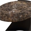 Uttermost Welling Modern Metal Side Table in Chocolate