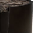 Uttermost Welling Modern Metal Side Table in Chocolate
