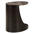 Uttermost Welling Modern Metal Side Table in Chocolate