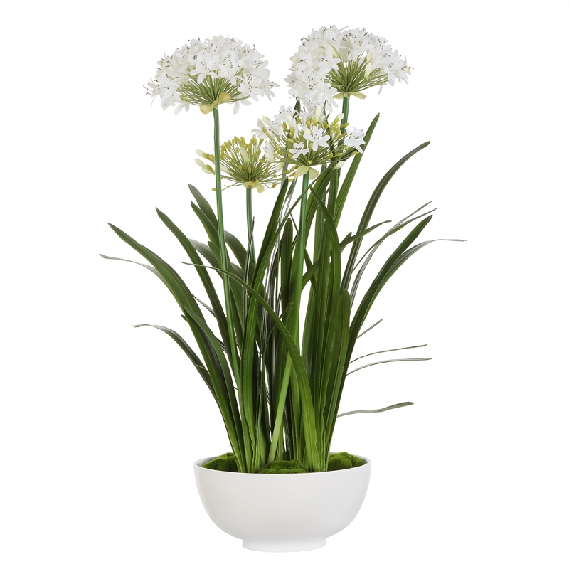 Uttermost Purity Agapanthus Centerpiece in Multi-Color