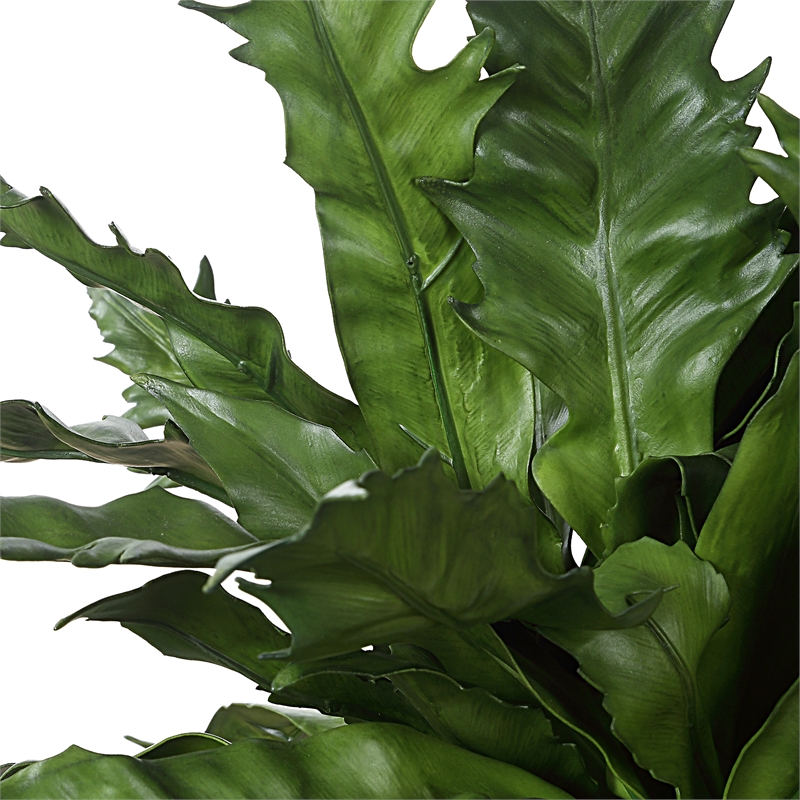 Uttermost Verdure Fern In Glazed Pot in Multi-Color