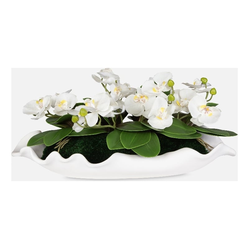 Uttermost Opulence Orchid Centerpiece With Bowl in Multi-Color
