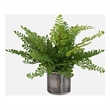 Uttermost Maidenhair Fern In Oxidized Container in Multi-Color