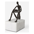 Uttermost Sit Back Relax And Read Iron Sculpture in Brown