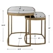 Uttermost Vista Gold Nesting Tables (Set of 2)