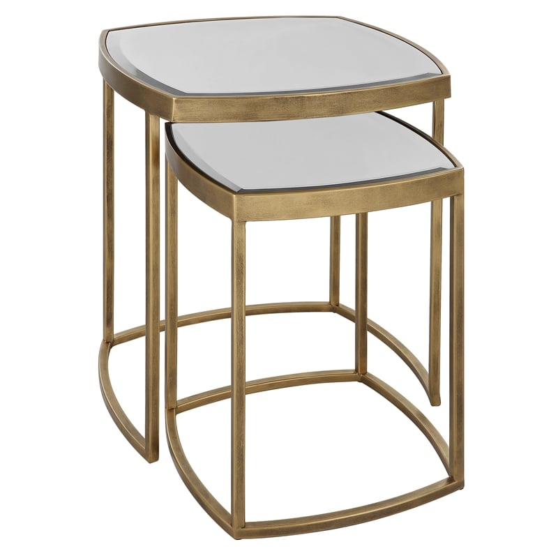 Uttermost Vista Gold Nesting Tables (Set of 2)