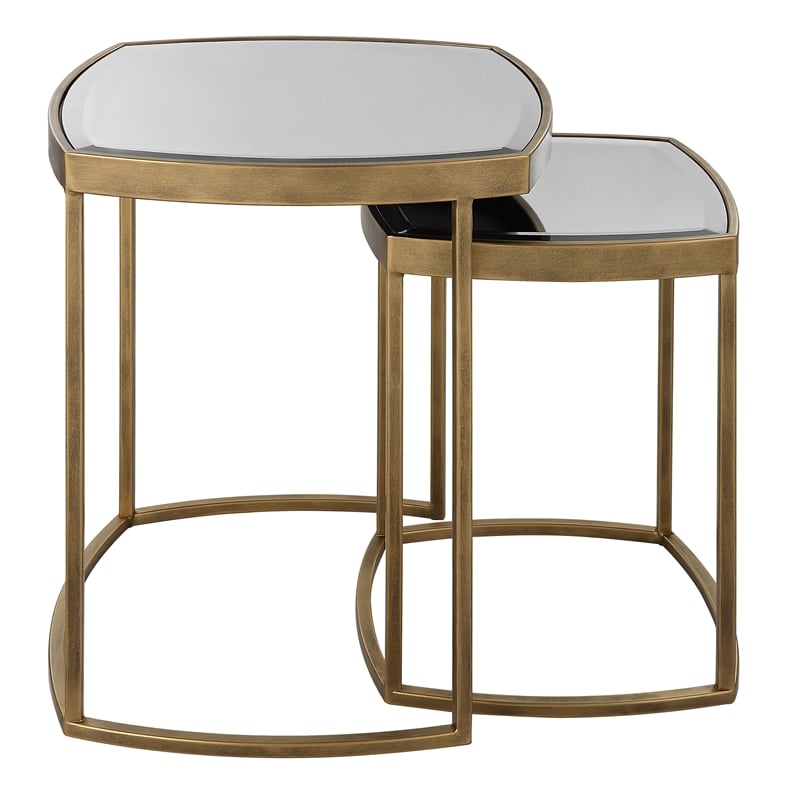 Uttermost Vista Gold Nesting Tables (Set of 2)