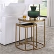 Uttermost Vista Gold Nesting Tables (Set of 2)