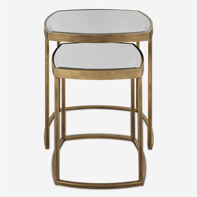 Uttermost Vista Gold Nesting Tables (Set of 2)
