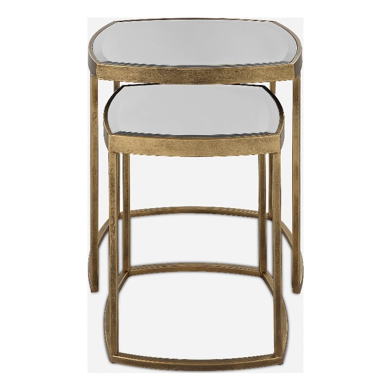 Uttermost Vista Gold Nesting Tables (Set of 2)
