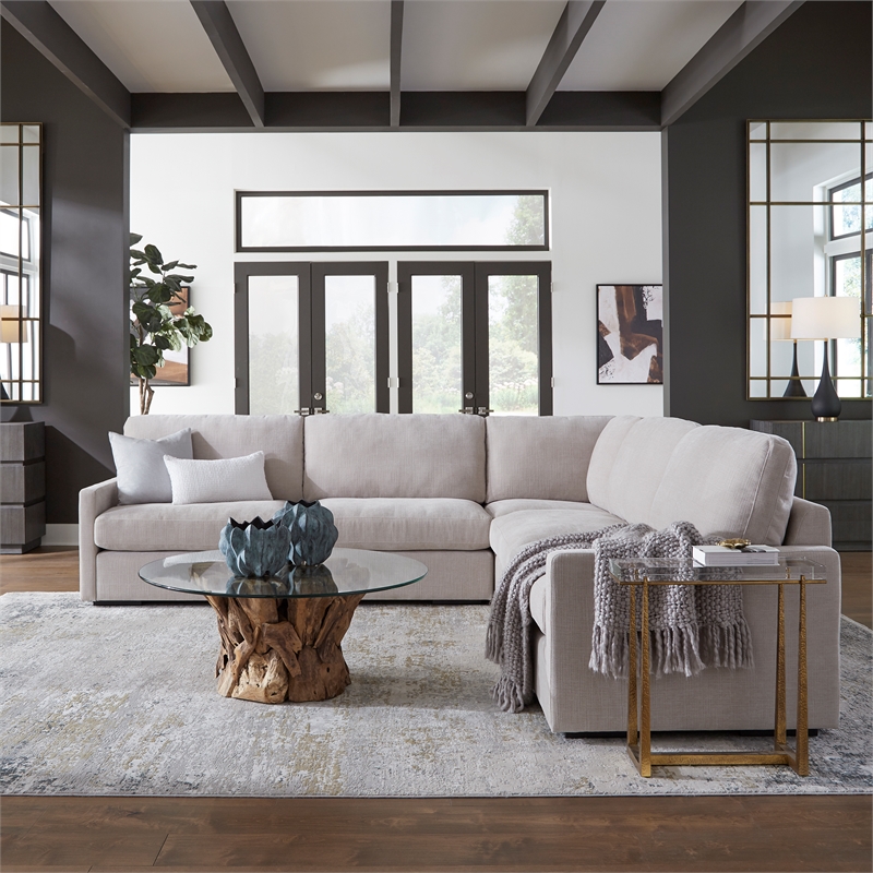 Uttermost Refuge Sand Corner Sofa