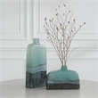 Uttermost Fuze Aqua & Bronze Vases Set of 2