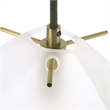 Uttermost Geodesic 1 Light Mini Pendant in Antique Brass