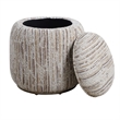 Uttermost Dialogue Tan Ottoman in Tan