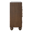 Uttermost Mayenne 2 Door Oak Wood Cabinet in Dark Oak