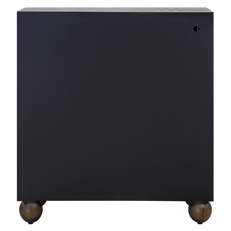 Uttermost Mayenne 2 Door Oak Wood Cabinet in Dark Oak
