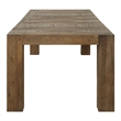 Uttermost Aldan Reclaimed Oak Wood Dining Table in Natural