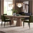 Uttermost Caledon Reclaimed Oak Wood Dining Table with Pedestal Base