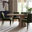Uttermost Caledon Reclaimed Oak Wood Dining Table with Pedestal Base