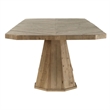 Uttermost Caledon Reclaimed Oak Wood Dining Table with Pedestal Base