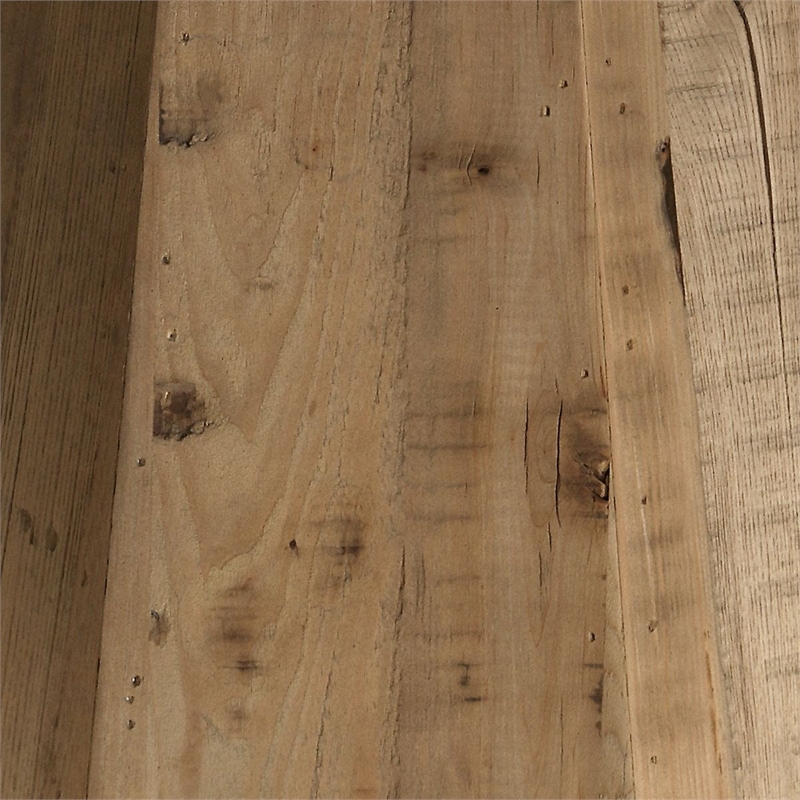 Uttermost Caledon Reclaimed Oak Wood Dining Table with Pedestal Base