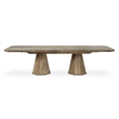 Uttermost Caledon Reclaimed Oak Wood Dining Table with Pedestal Base