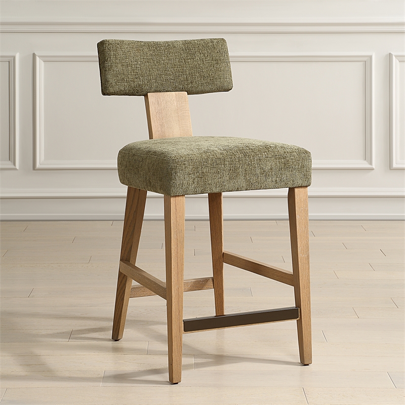 Uttermost Elysian Moss Counter Stool in Green