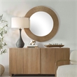 Uttermost Tano Antique Brass Round Mirror