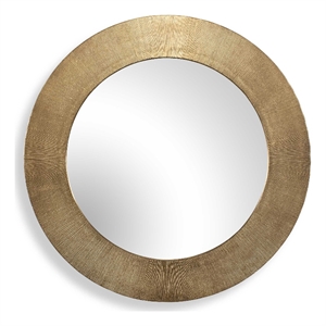 Uttermost Tano Antique Brass Round Mirror