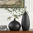 Uttermost Bower Black Vases (Set of 2)
