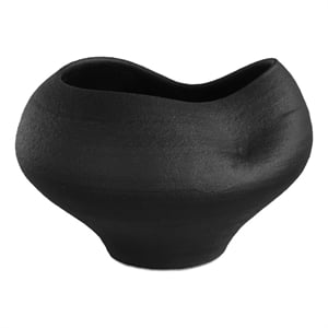 Uttermost Nocturne Textured Black Bowl