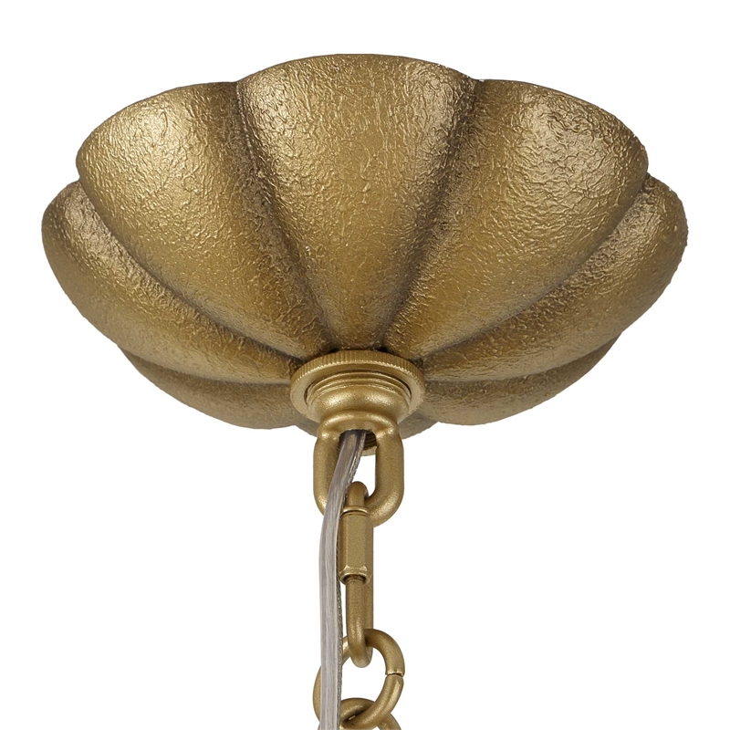 Uttermost Corella 8 Light Chandelier in Gold