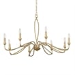 Uttermost Corella 8 Light Chandelier in Gold