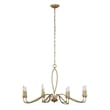 Uttermost Corella 8 Light Chandelier in Gold