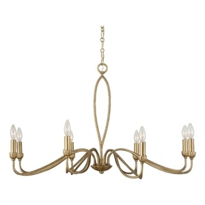 Uttermost Corella 8 Light Chandelier in Gold