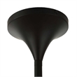 Uttermost Dewdrop 1 Light Glass Shade Pendant in Black