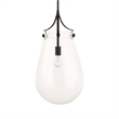 Uttermost Dewdrop 1 Light Glass Shade Pendant in Black